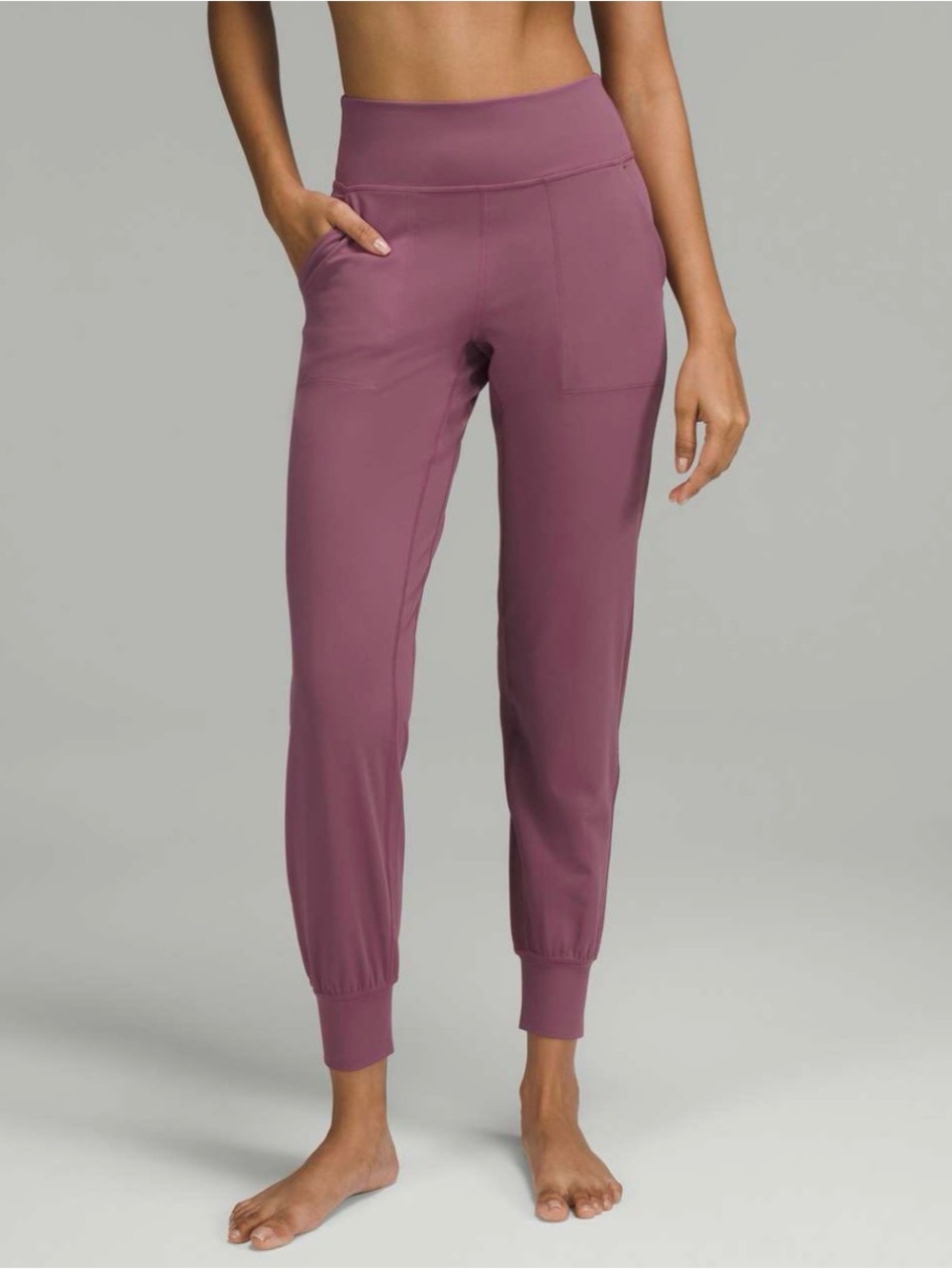 Lululemon Align High-Rise Jogger Vintage Plum Nulu Fabric Activewear Size 10